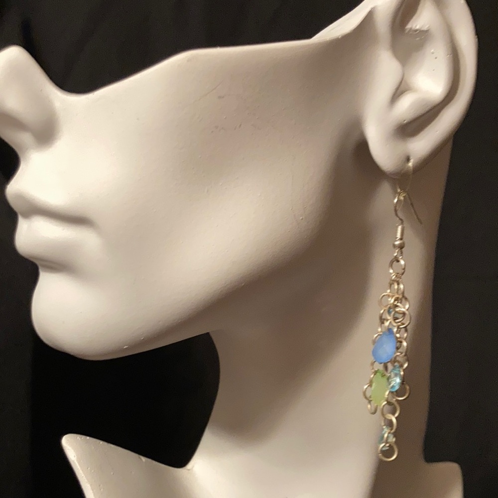 Silver Tone Earring Set